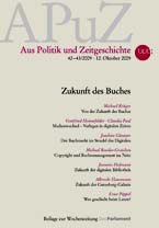 Cover Aus Politik und Zeitgeschichte